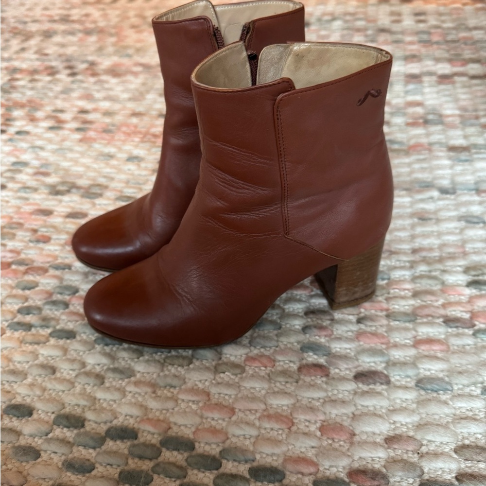 Brown Leather Ankle Boots